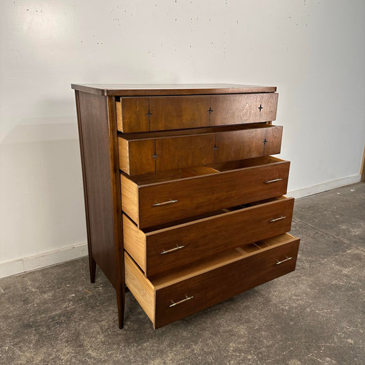 Vintage Mid Century Modern Broyhill Saga Tall Dresser