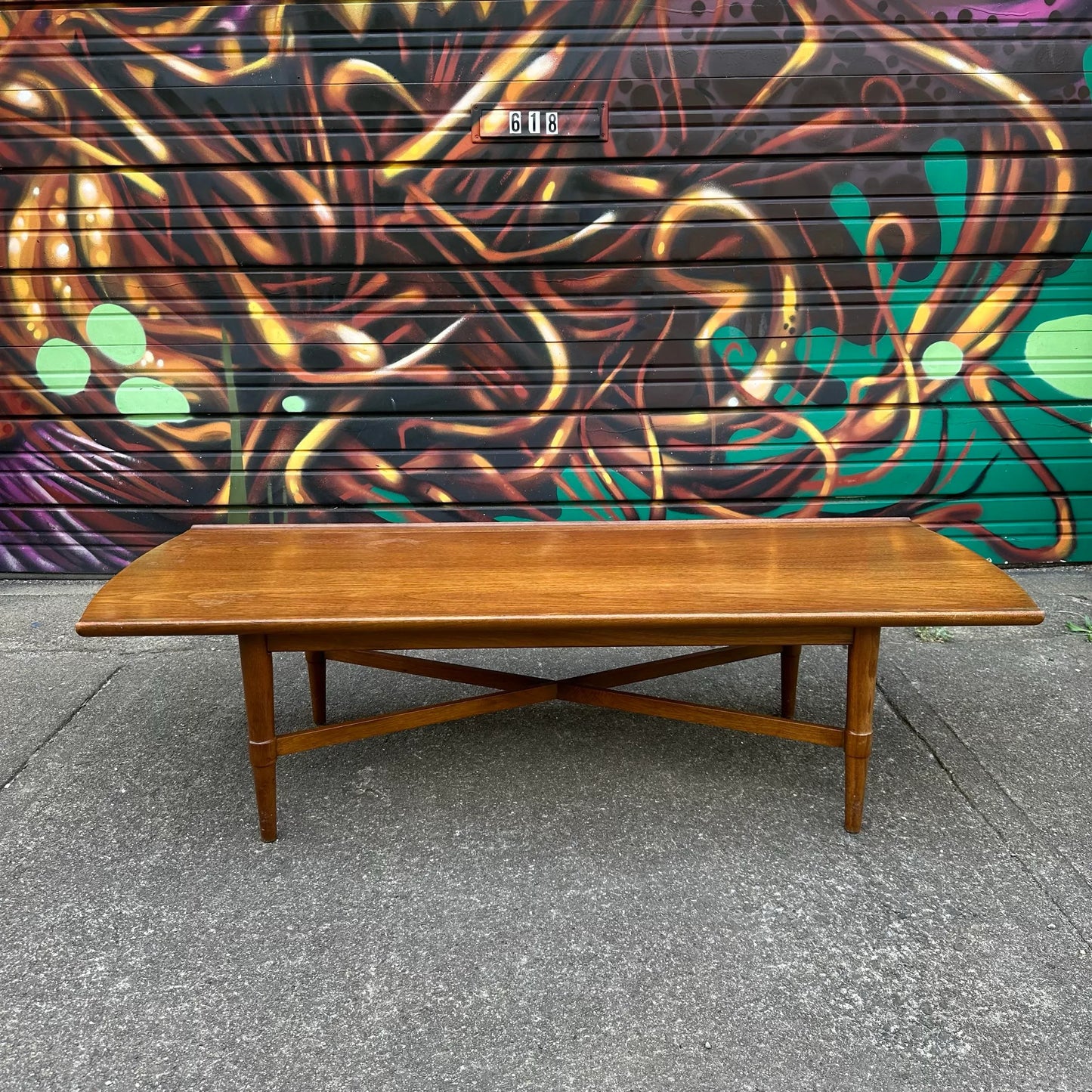 Mid Century Modern Wooden Coffee Table