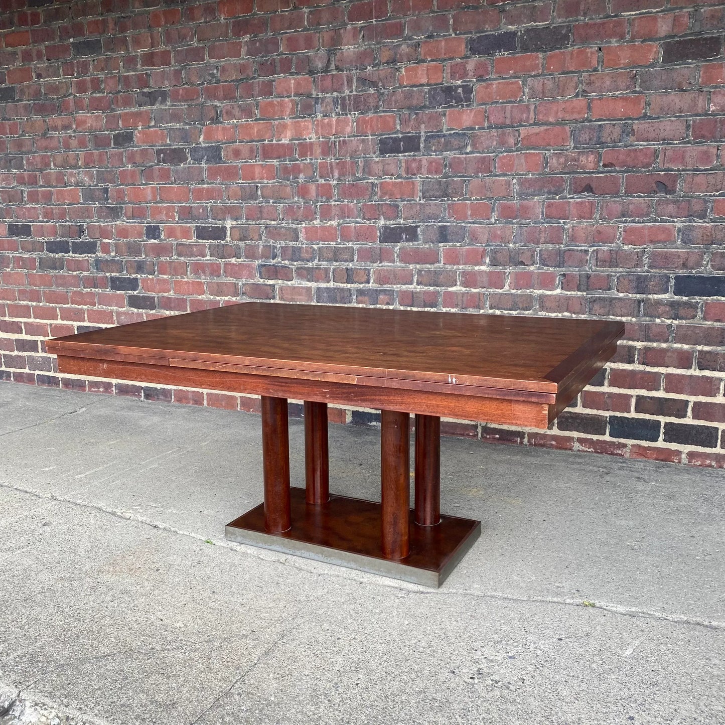 Roger Bal Art Deco Dinning Table Refectory Leaves