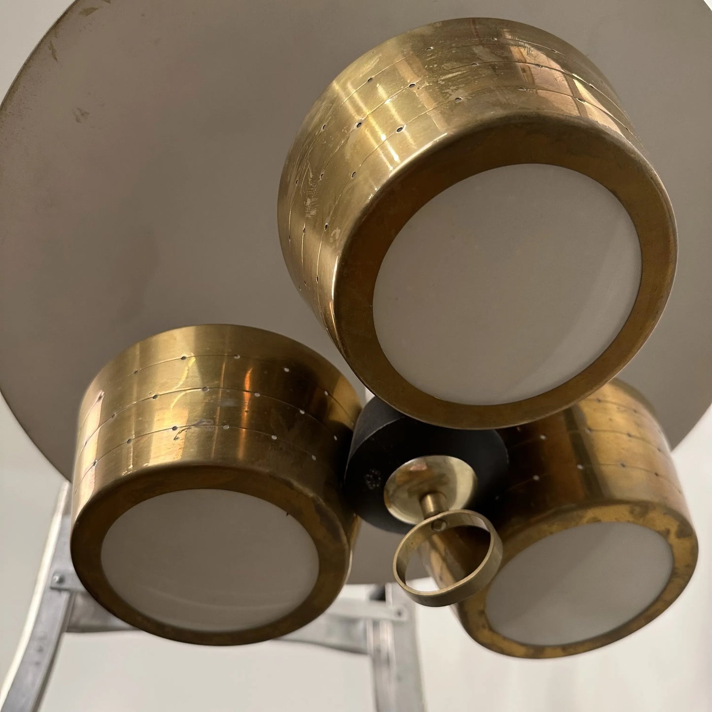 Gerald Thurston Lightolier Pull Down Pendant Chandelier Ceiling Lamp Mid-Century Modern