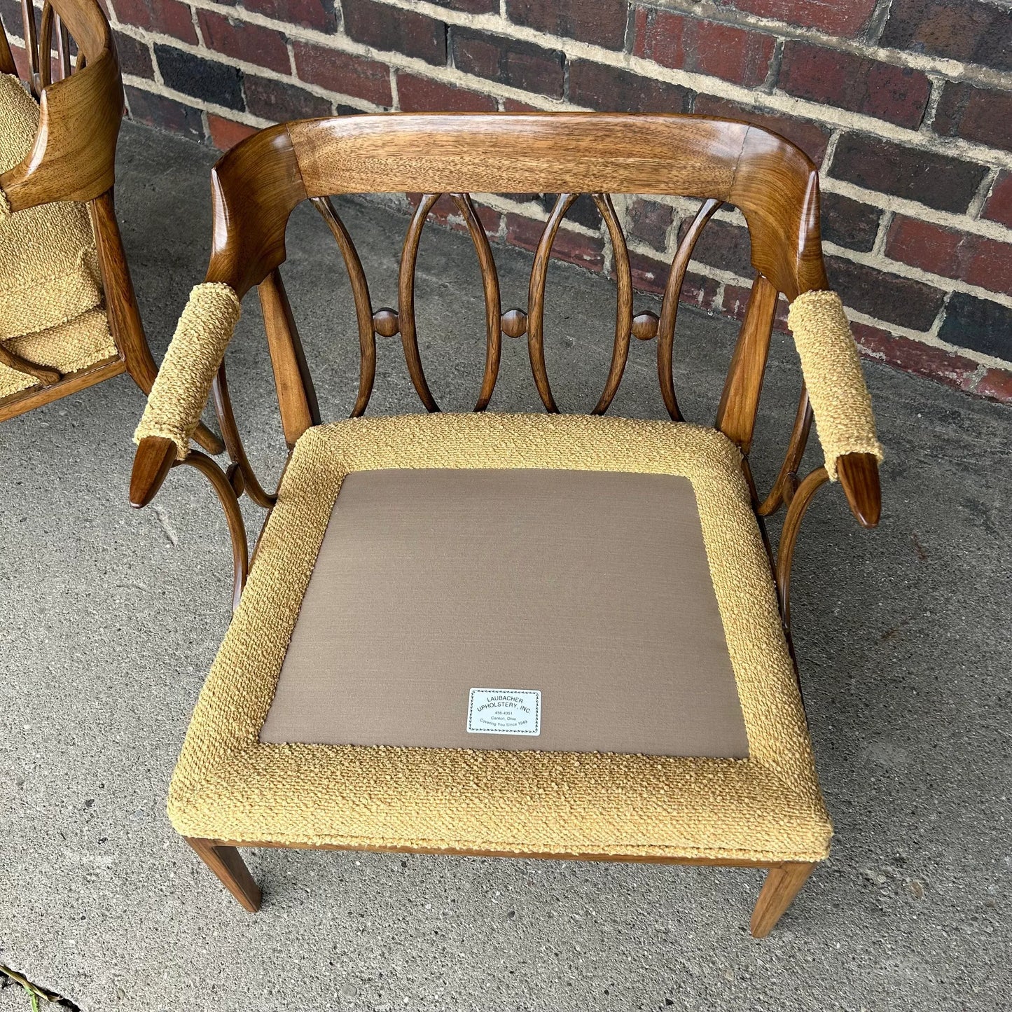 Pair of Tomlinson Sophisticate Arm Chairs for Erwin Lambeth