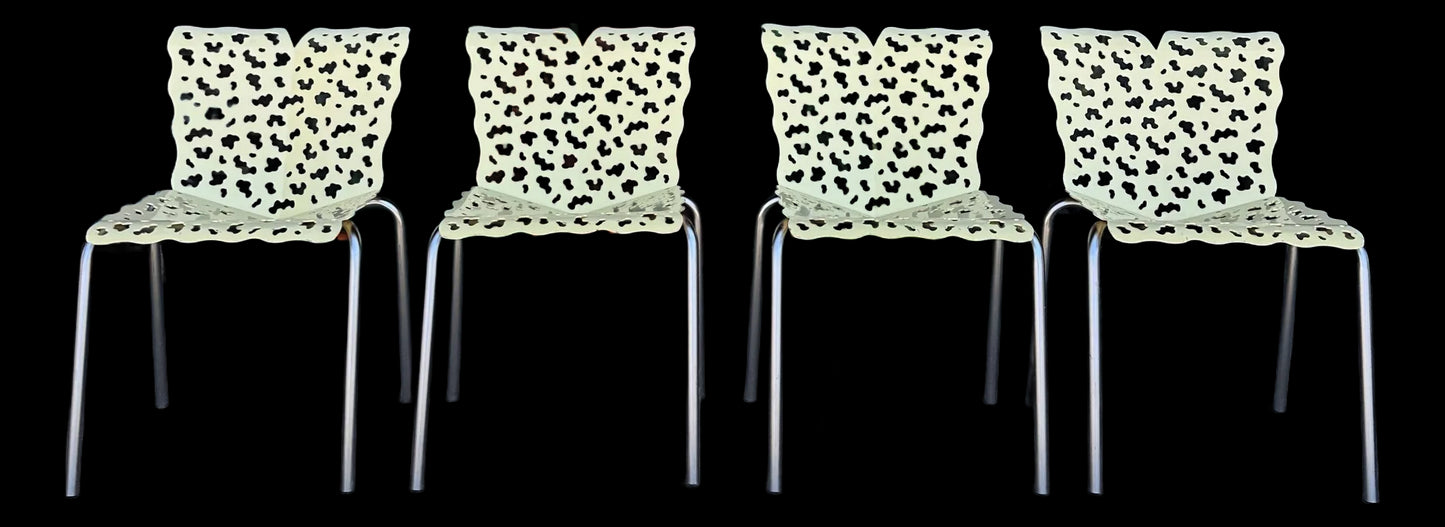 Set of 4 Richard Schultz Topiary Collection Side Chairs