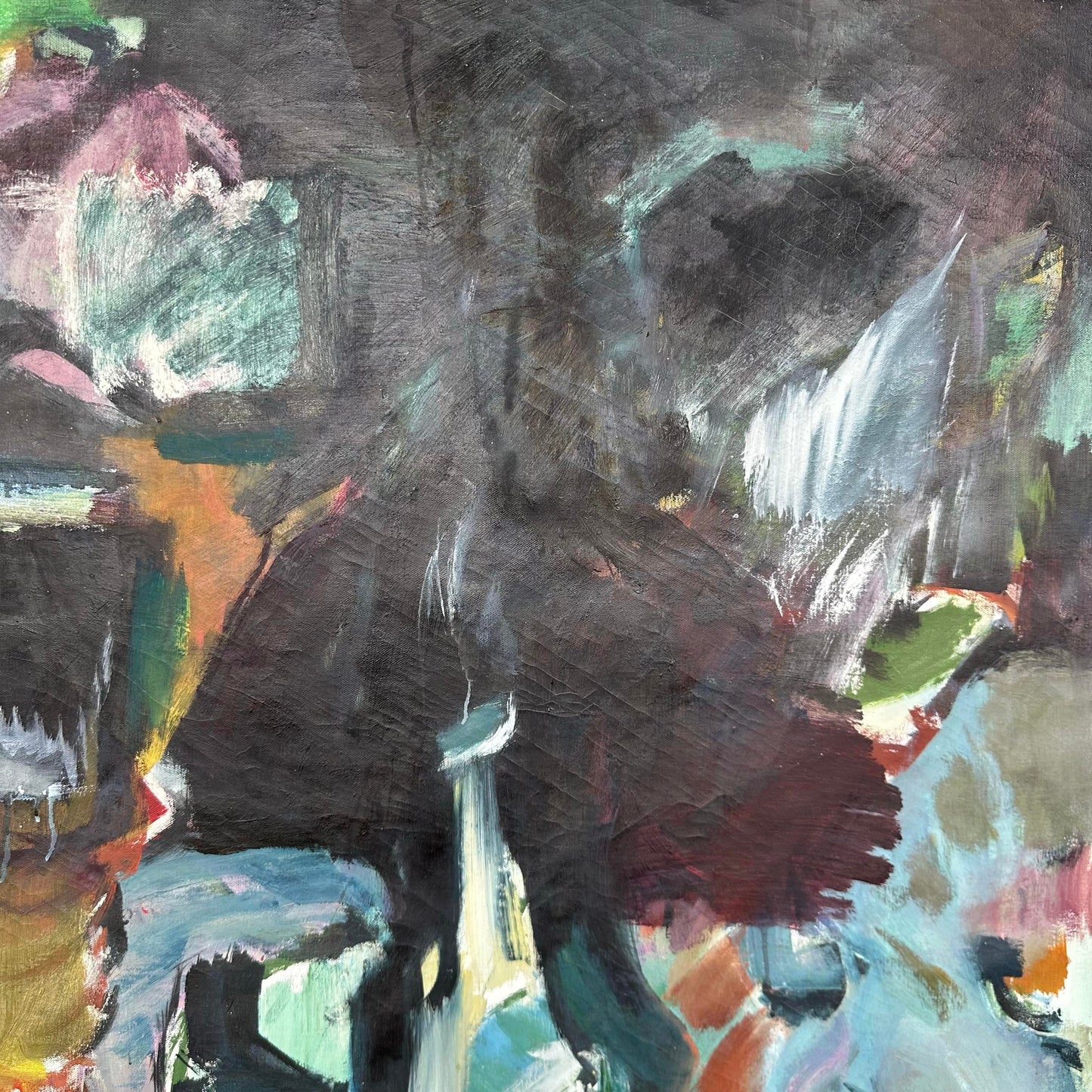 Robert Ranieri Abstract Painting 1966 Midcentury Modern