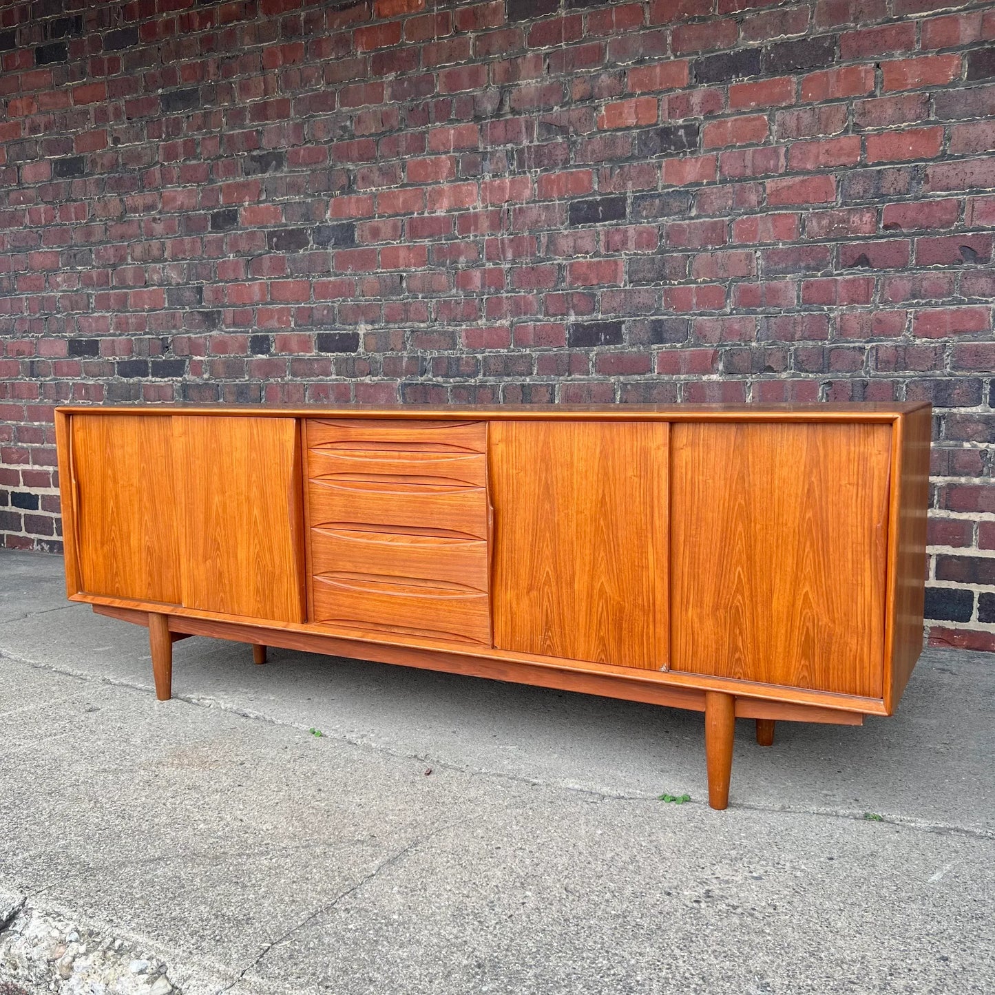 Danish Mid Century Modern Teak Credenza