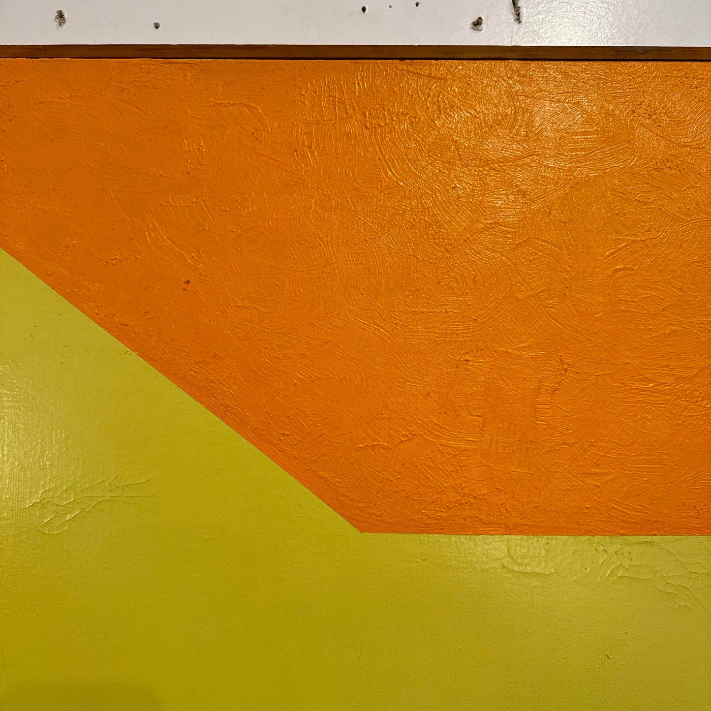 Modern Abstract Color Blocked Art Painting From the Mid Century