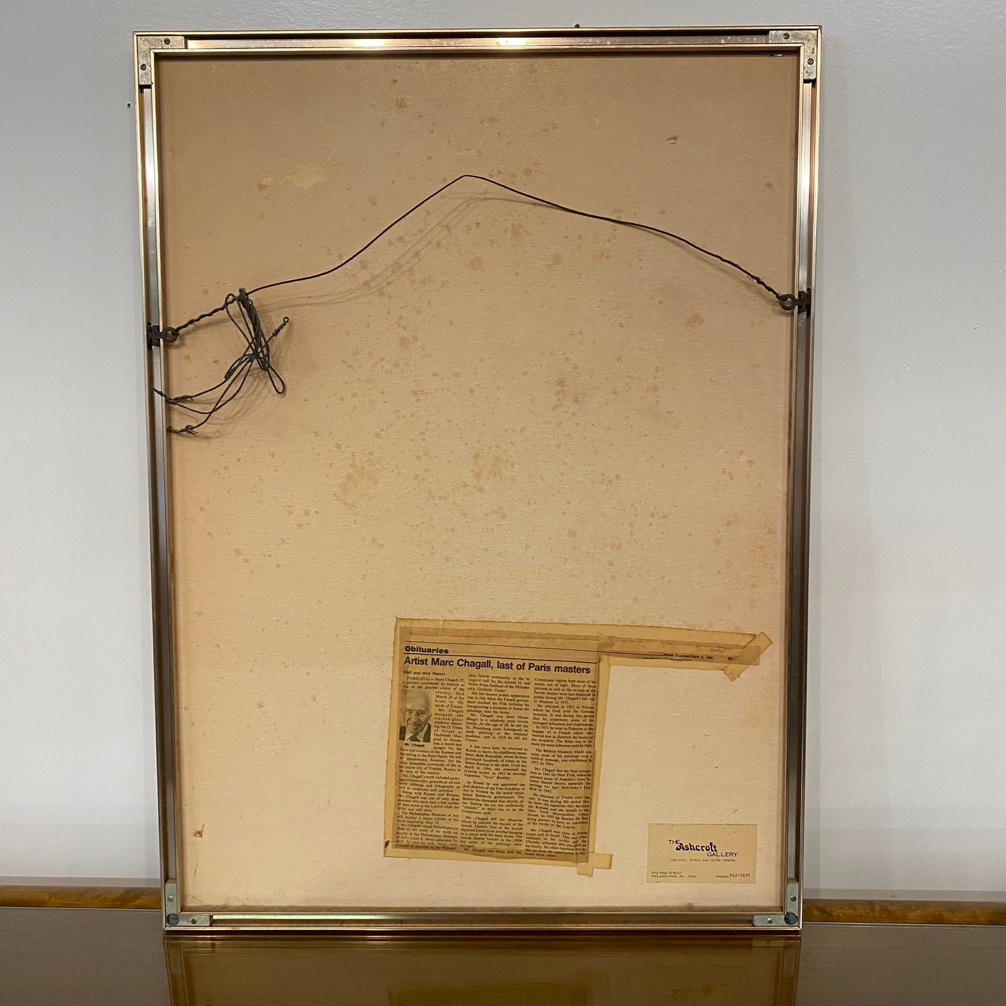 Original Galerie Maeght Paris Poster for Chagall Exhibit 1954