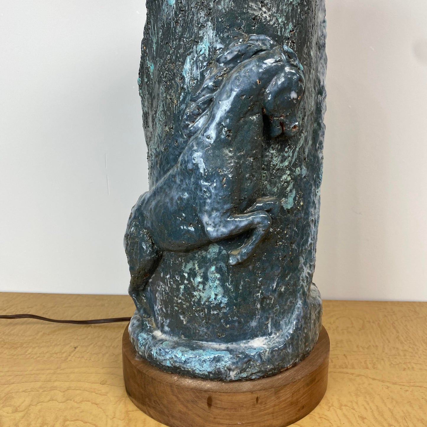 1960s Ceramic Horse Table Lamp