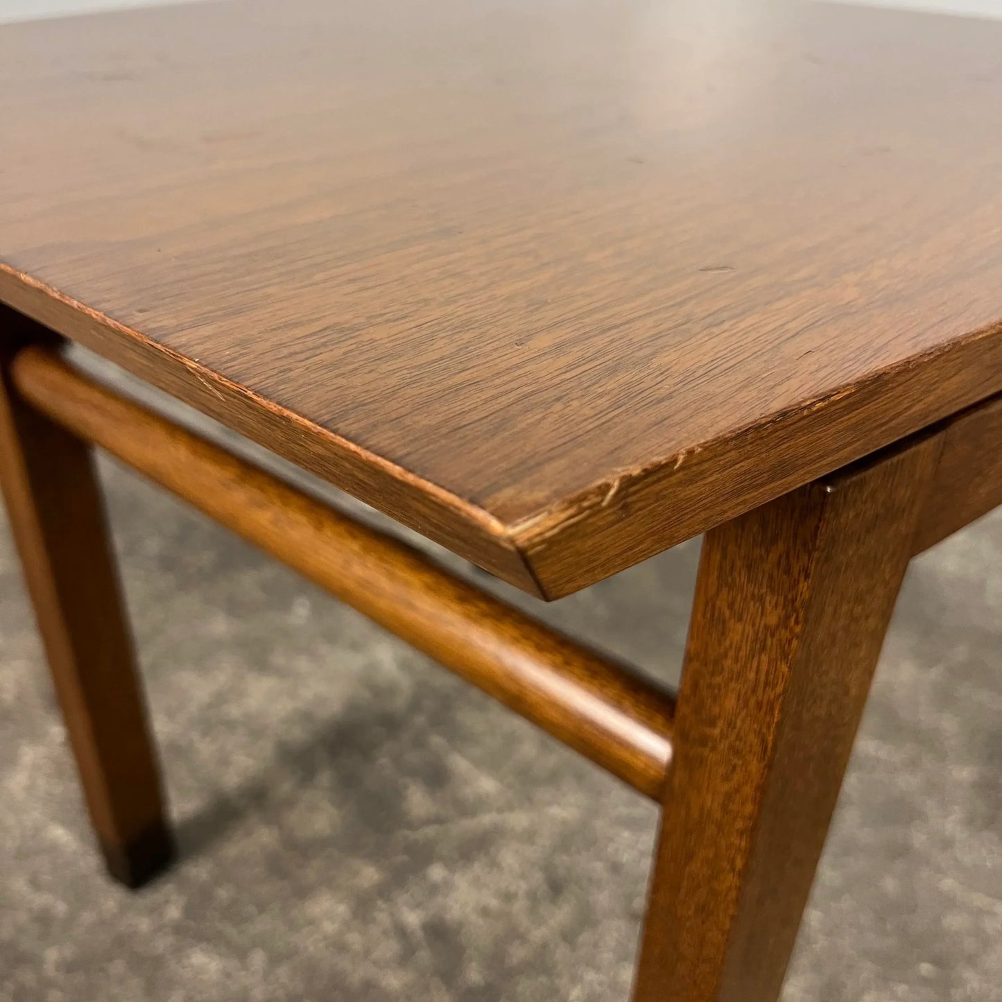 Dunbar Side Table Leather Wrapped Feet