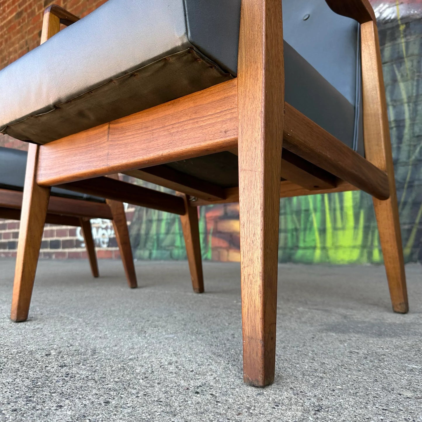 Pair of Jens Risom Walnuts Side Chairs