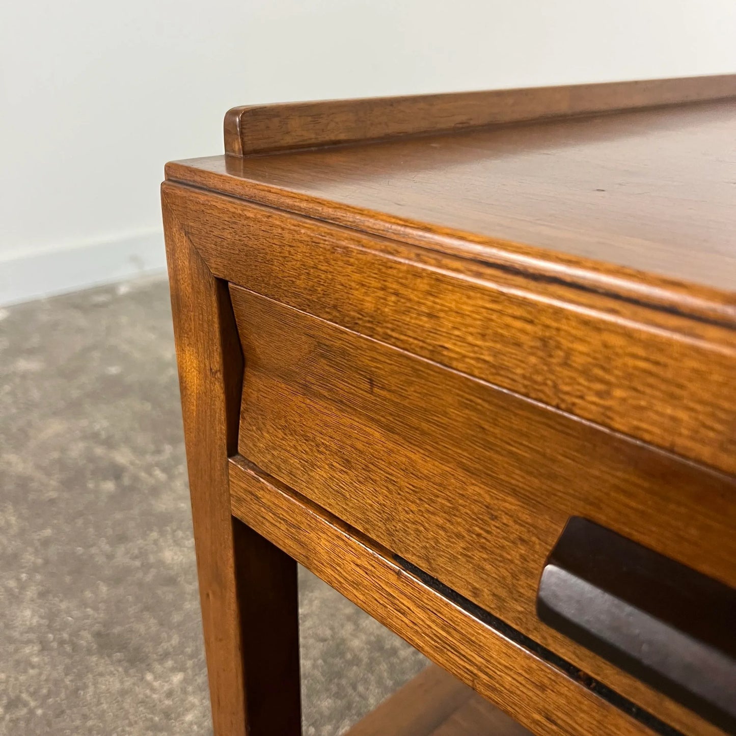 Edward Wormley for Dunbar Side Table With Rosewood and Brass Details
