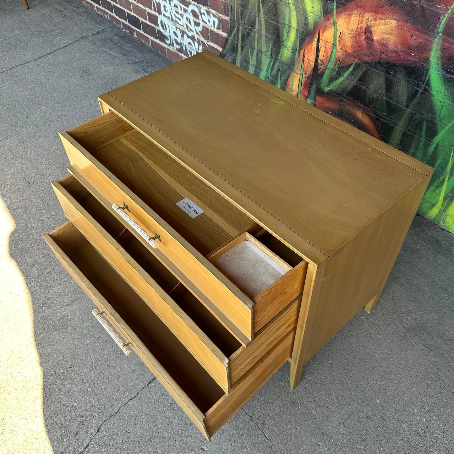 Widdicomb Low Chest of Drawers Bleached Mahogany