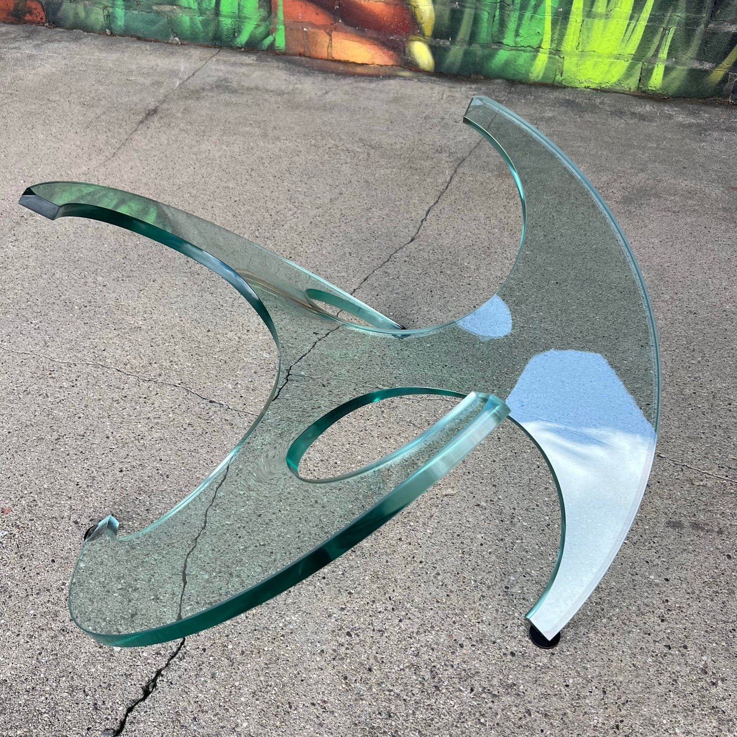Knut Hesterburg Rare Glass Propeller Coffee Table