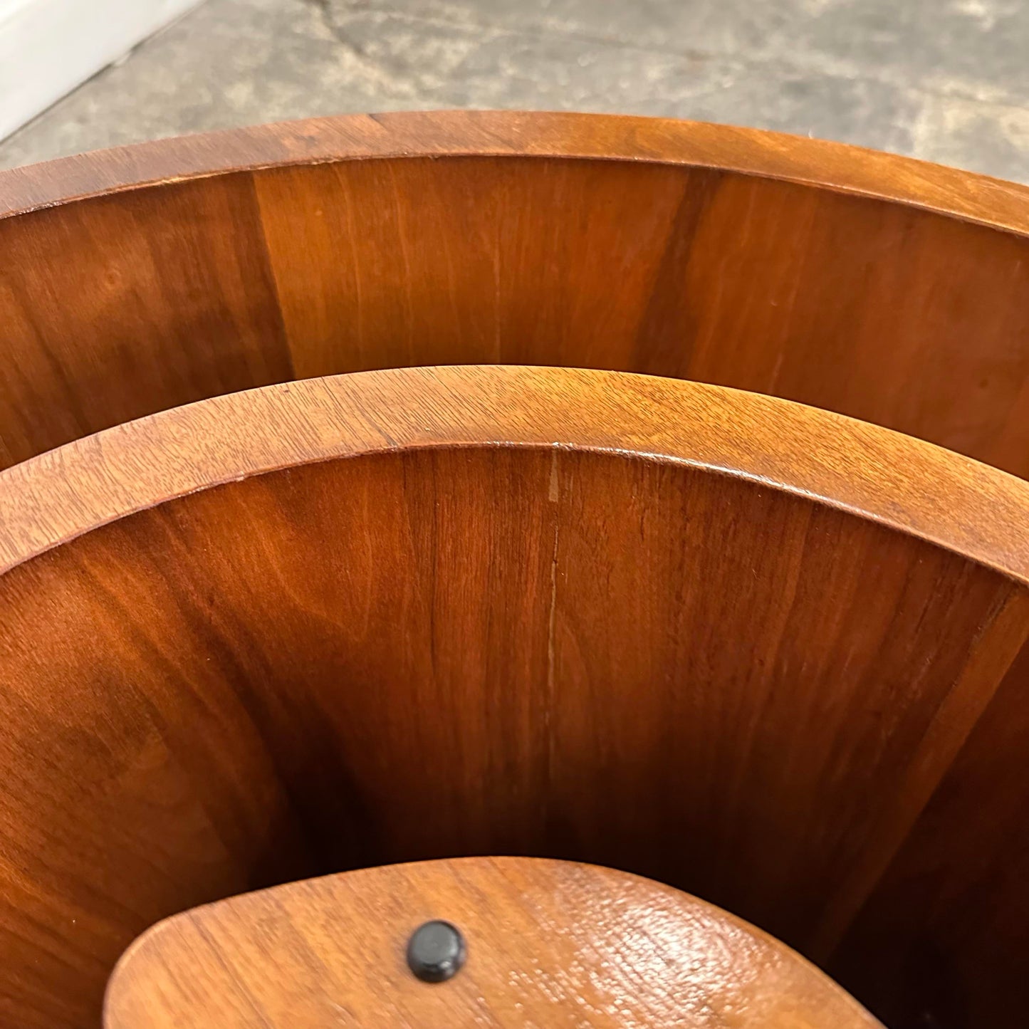 Vladimir Kagan Walnut Snail Coffee Table
