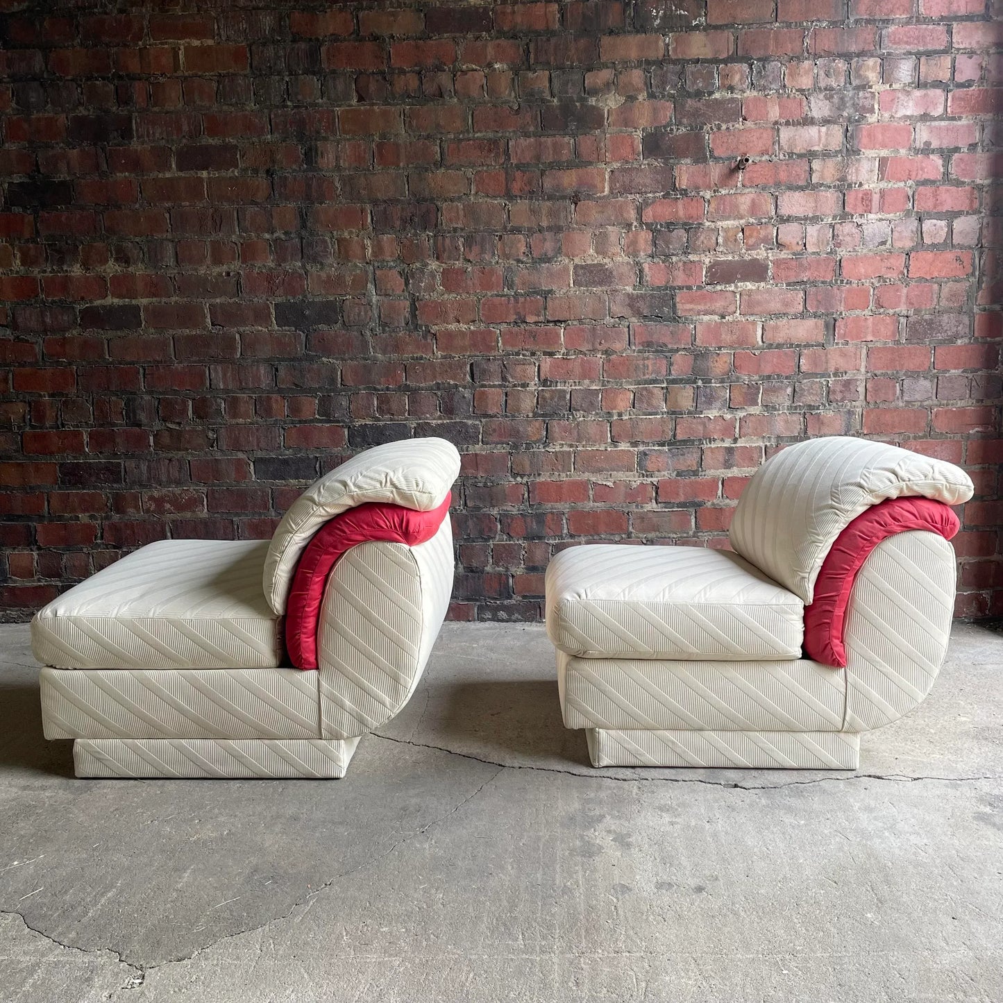 Vintage Comfort Designs Inc. By Adrian Pearsall Slipper Chairs - a Pair