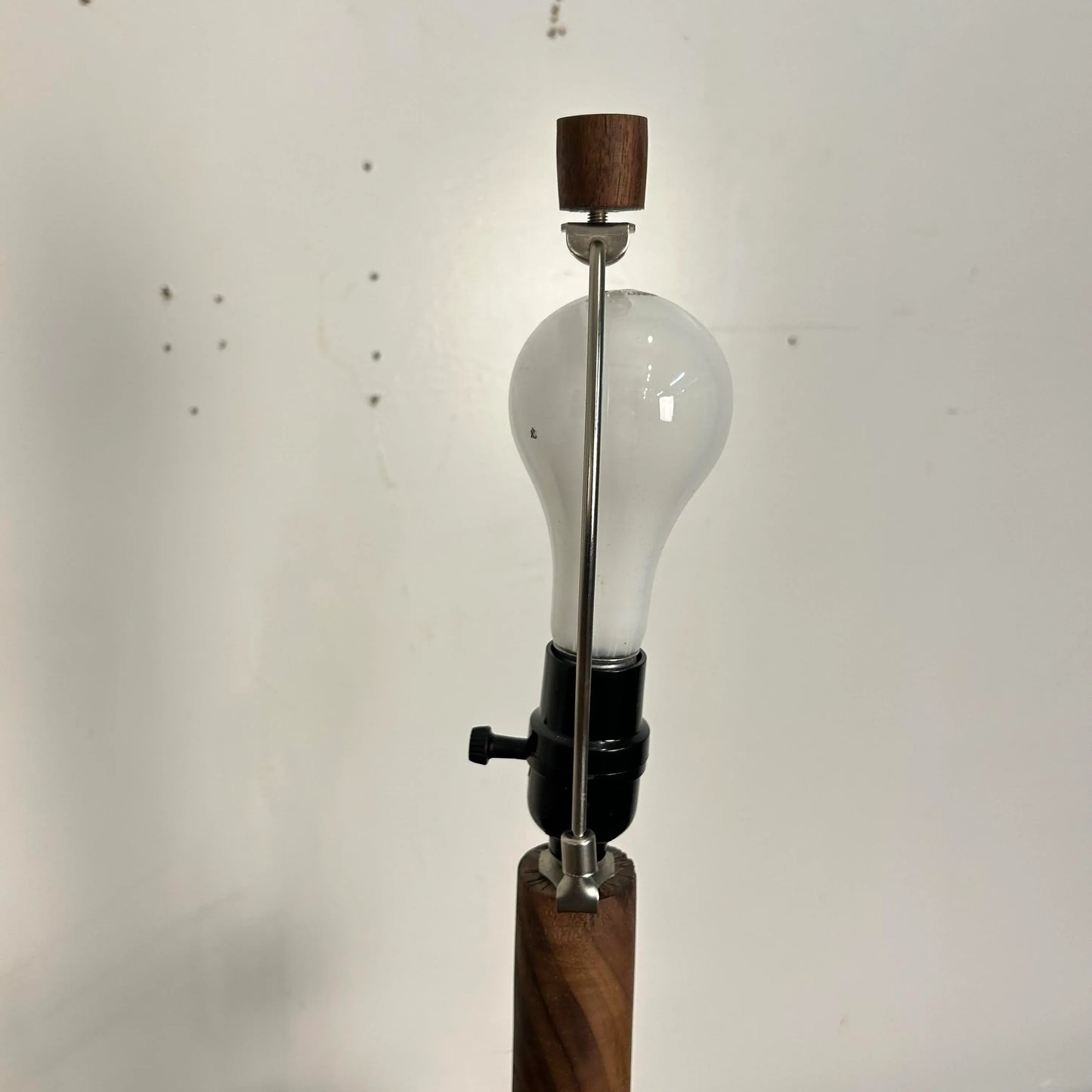 "Model D" Studio-Made Turned Walnut Table Lamp Michael Rozell