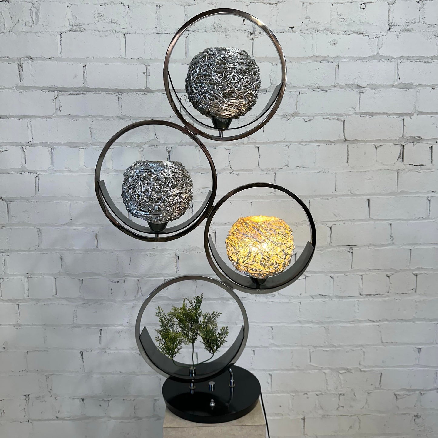 Funky Spaghetti Chrome 3 Way Table Lamp