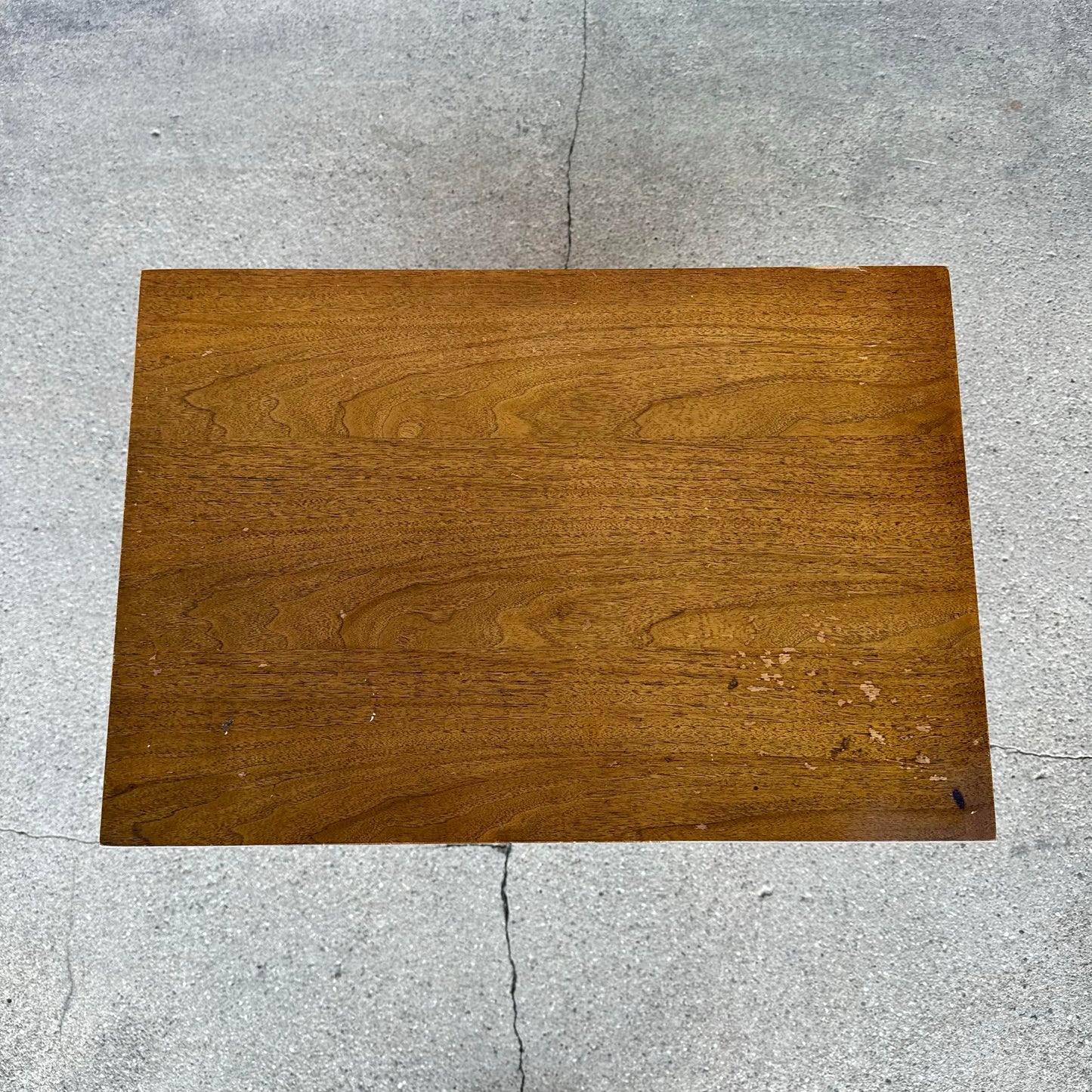 Mid Century Modern Wood Three-Drawer Nightstand