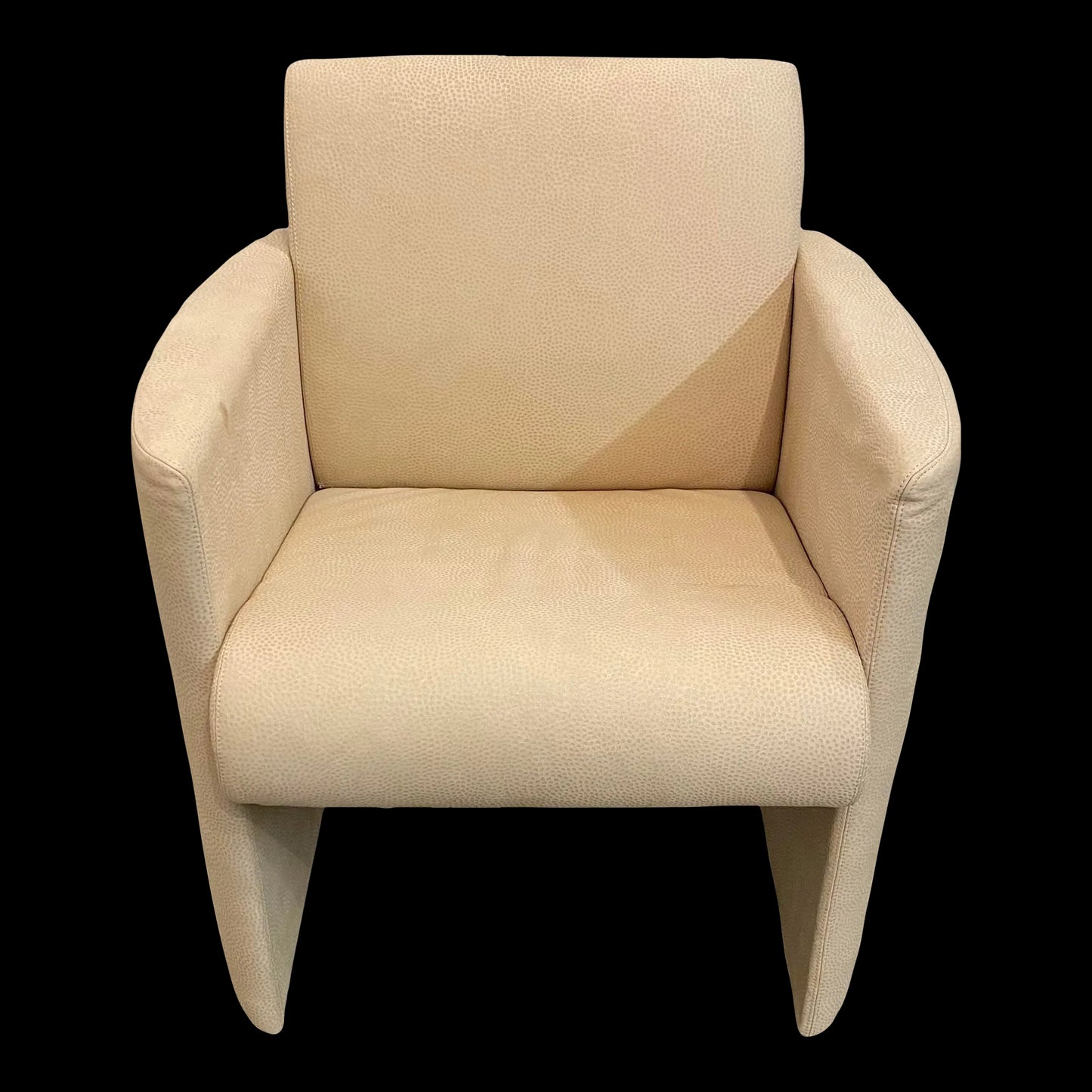 Sormani Lounge Chair Late 20th Century From Italy Leather Suede