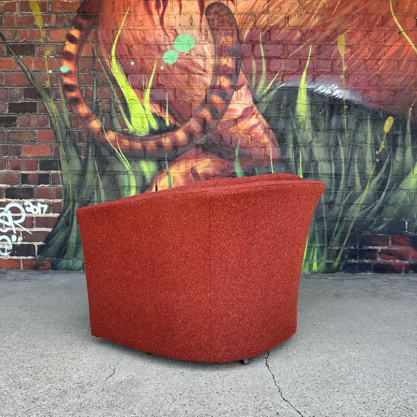 Flexsteel Vintage Swivel Tub Chair Mid-Century Modern