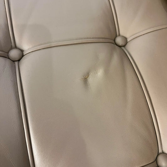 Pair of Leather Barcelona Lounge Chairs