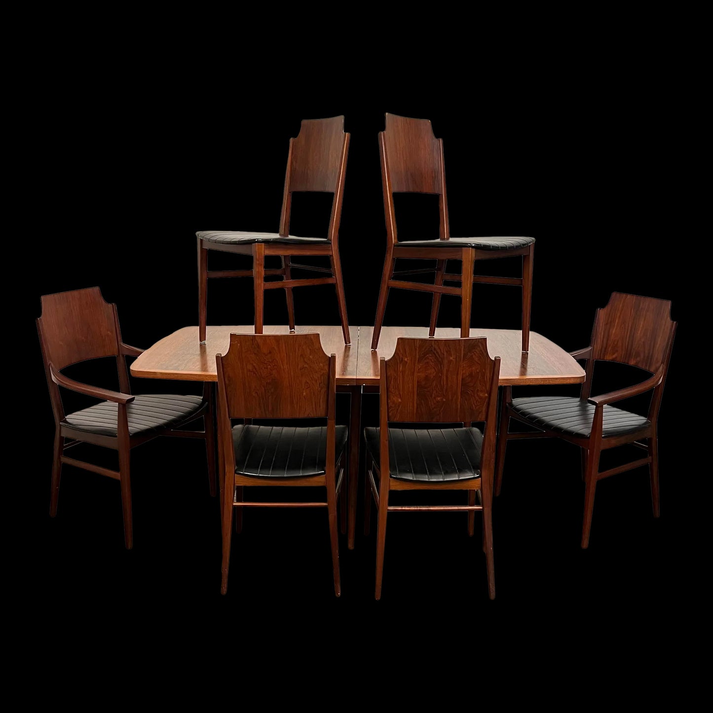 Paul McCobb Rosewood Dining Set With 6 Chairs