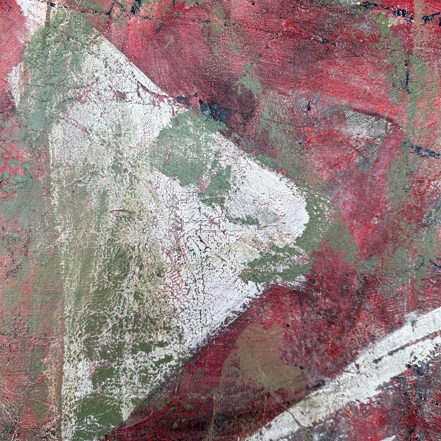 Abstract Painting Signed “Rb” Midcentury Modern