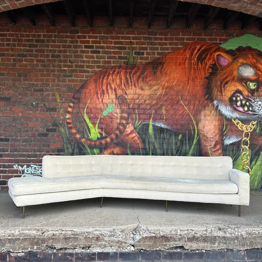 Mid-Century Modern Harvey Probber Angled Sofa