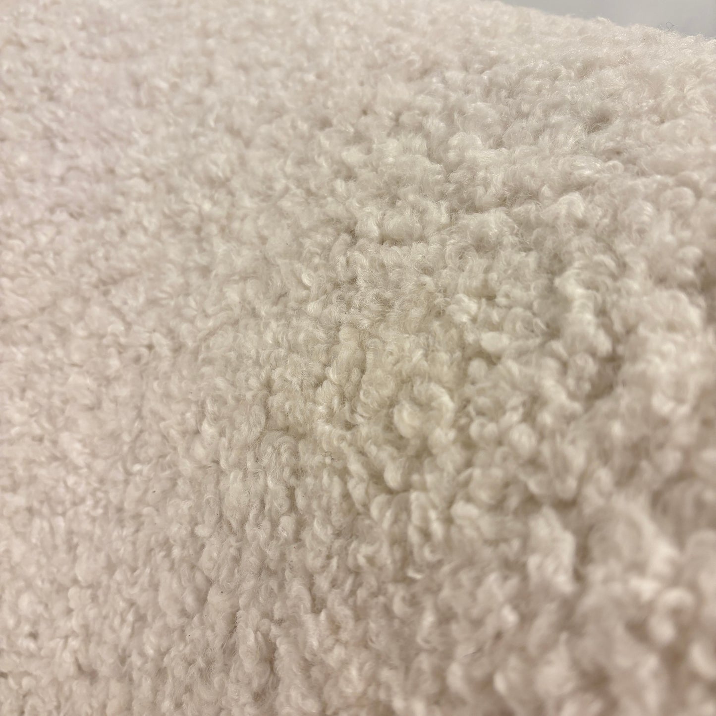 Pair of Arne Jacobsen Pot Chairs Reupholstered in Faux White Shearling