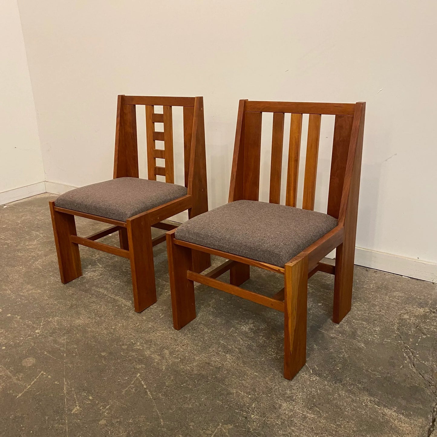 Pair of American Studio Made Chairs by Bruce DeMarco Cleveland Ohio