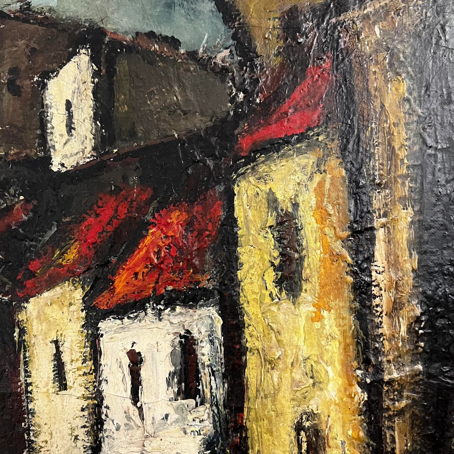 George Vausser Cityscape Painting Signed