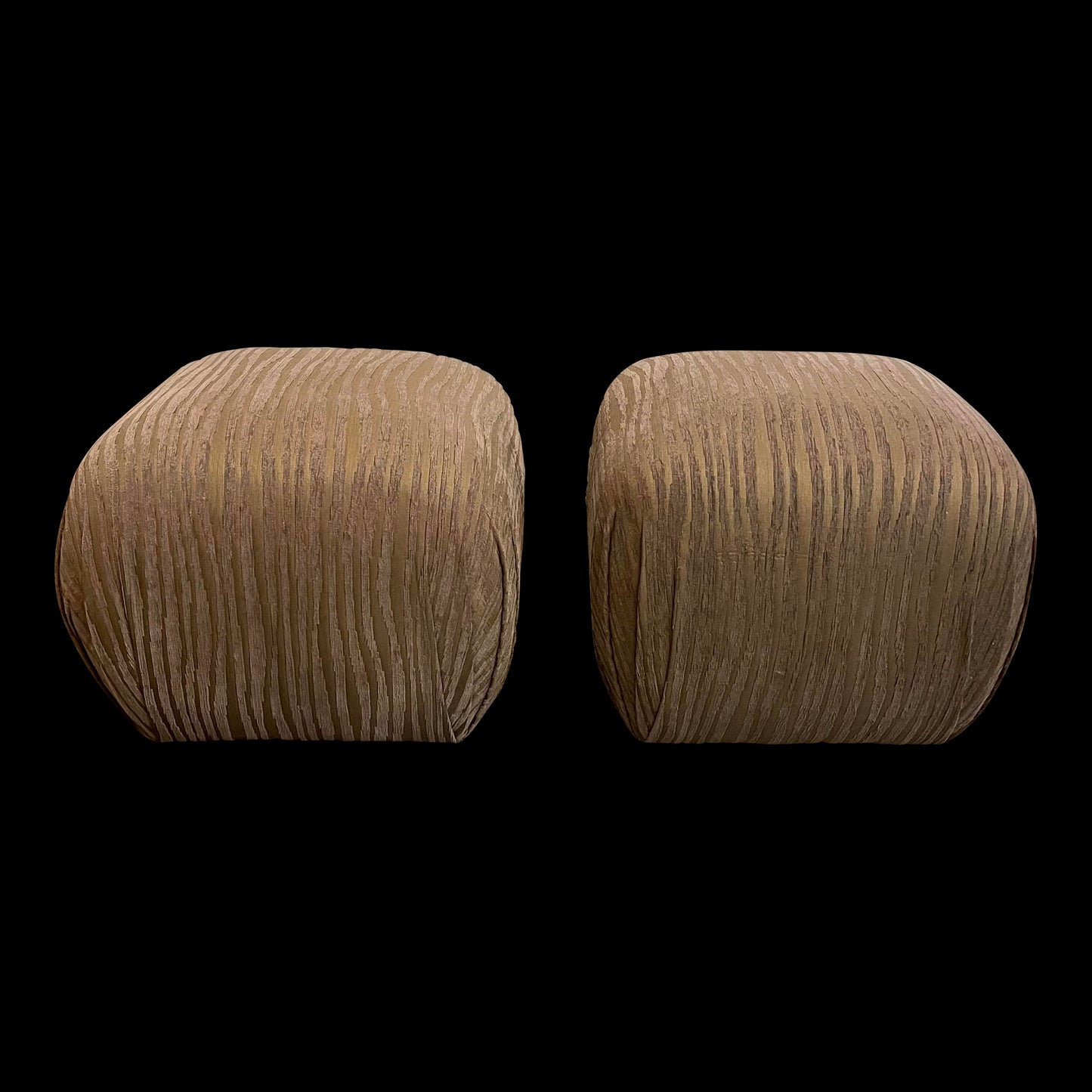 Sherrill Furniture Ottomans Poufs - a Pair