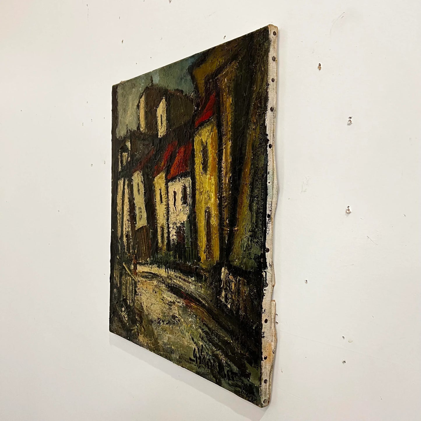 George Vausser Cityscape Painting Signed