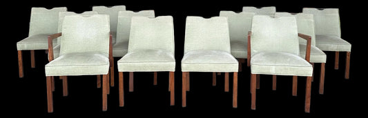 Set of 12 Edward Wormley for Dunbar With Brass Handles and Brass Feet