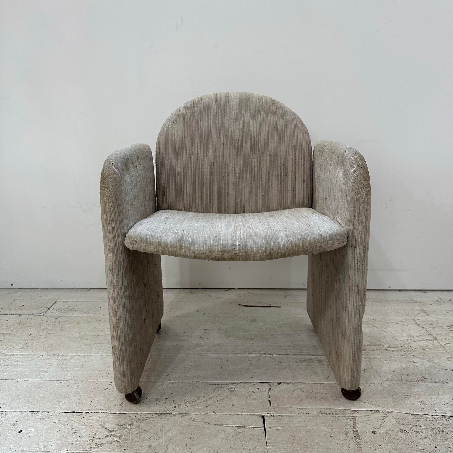 Set of 8 1980s Dining Chairs by Collier Milo Baughman Style