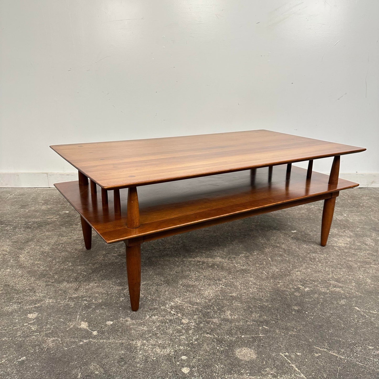 Willett Furniture Solid Cherry Two-Tier Coffee Table