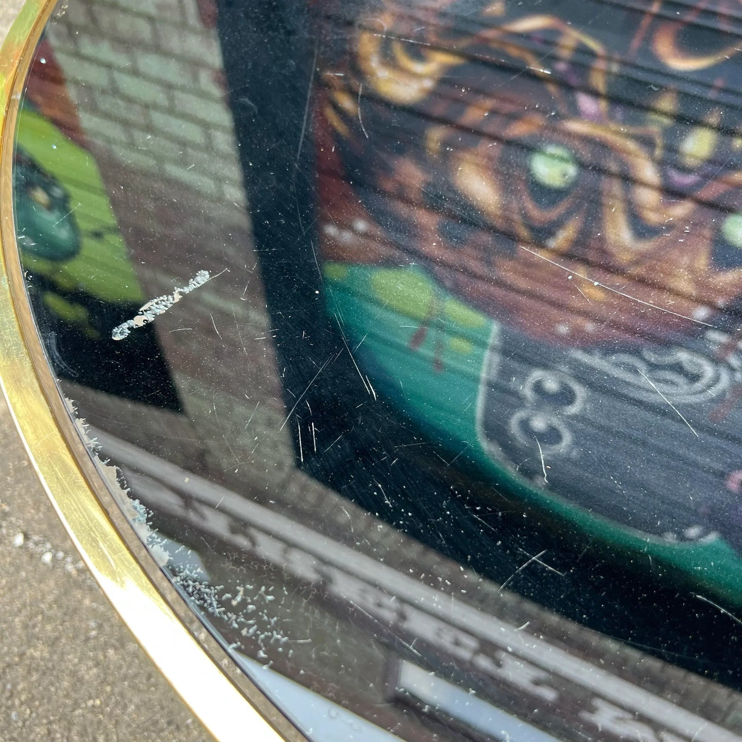 Milo Baughman Black Glass and Brass Two Tier Swivel Coffee Table