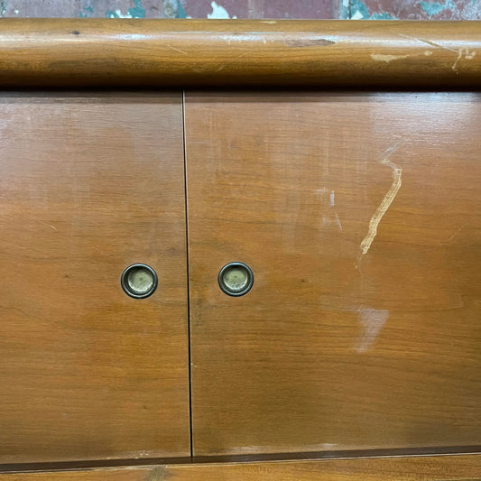 Cherry Wood Full Size Headboard With Storage Gibbings Style