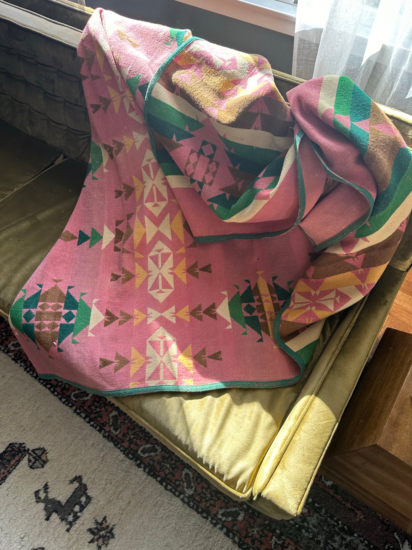 Early Pendleton Indian Trade Blanket Very Rare