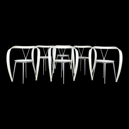 Set of 6 Revers Dining Chairs by Andrea Branzi for Cassina