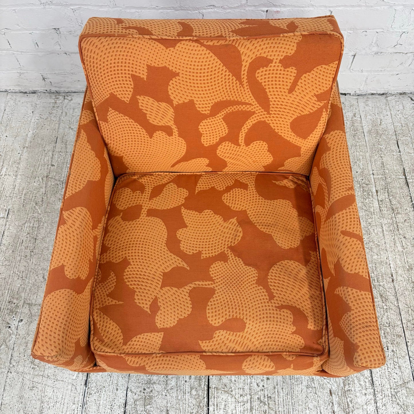 Mid Century Modern Knoll Style Lounge Arm Chair Chrome