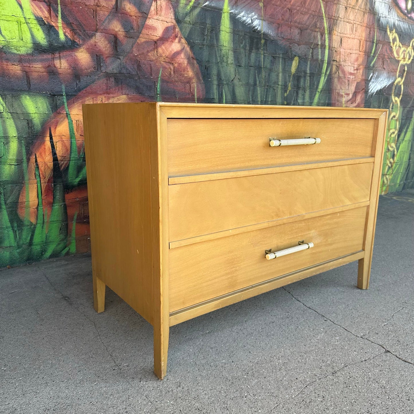 Widdicomb Low Chest of Drawers Bleached Mahogany
