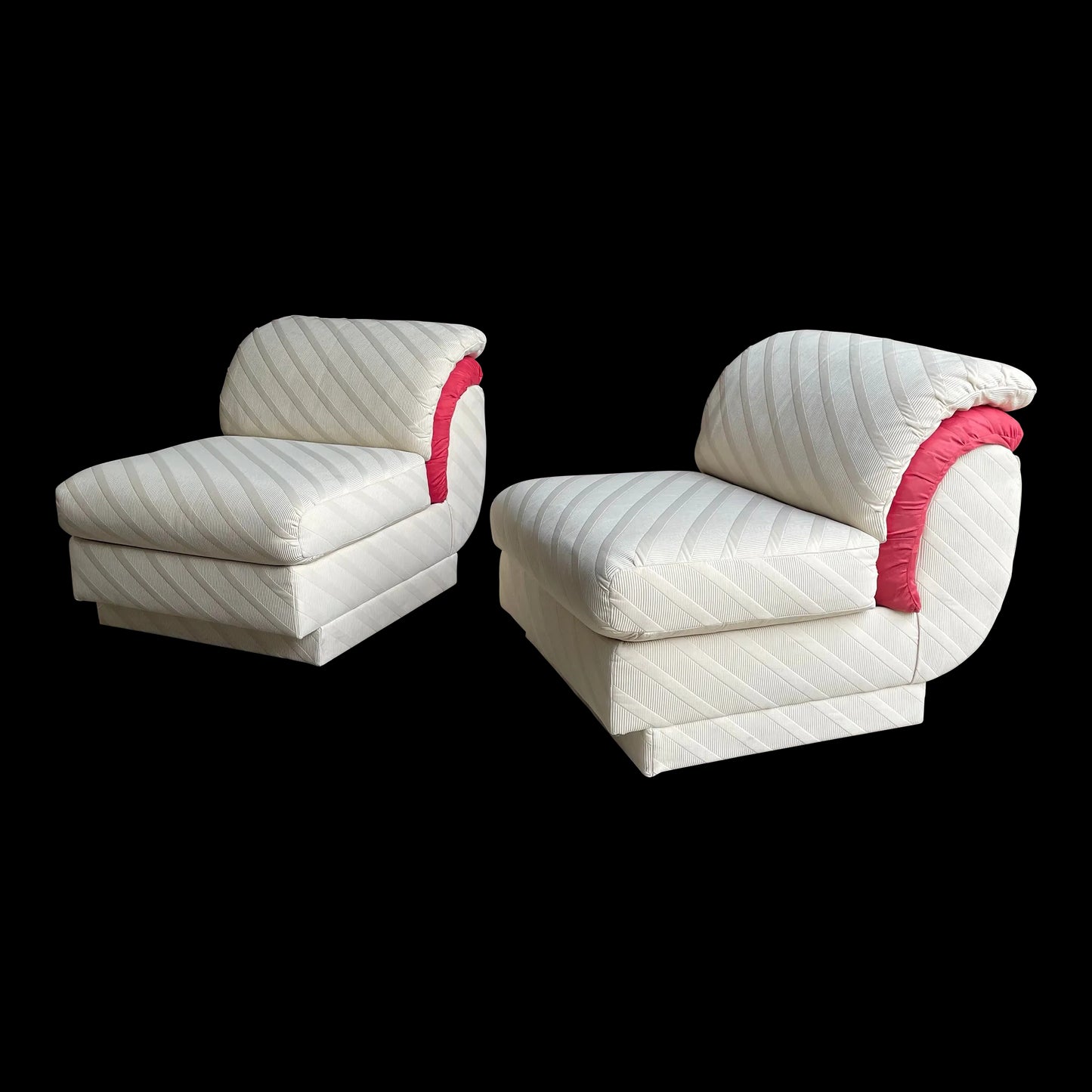 Vintage Comfort Designs Inc. By Adrian Pearsall Slipper Chairs - a Pair