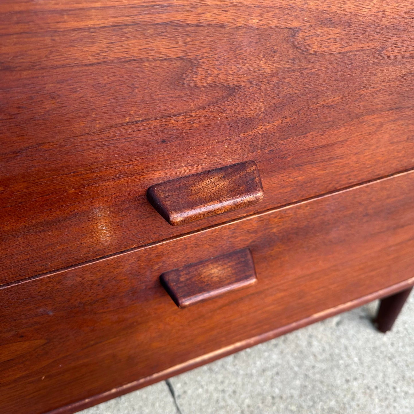 Mid Century Modern Jens Risom 2 Piece Dresser Chest Cabinet Storage Cabinet