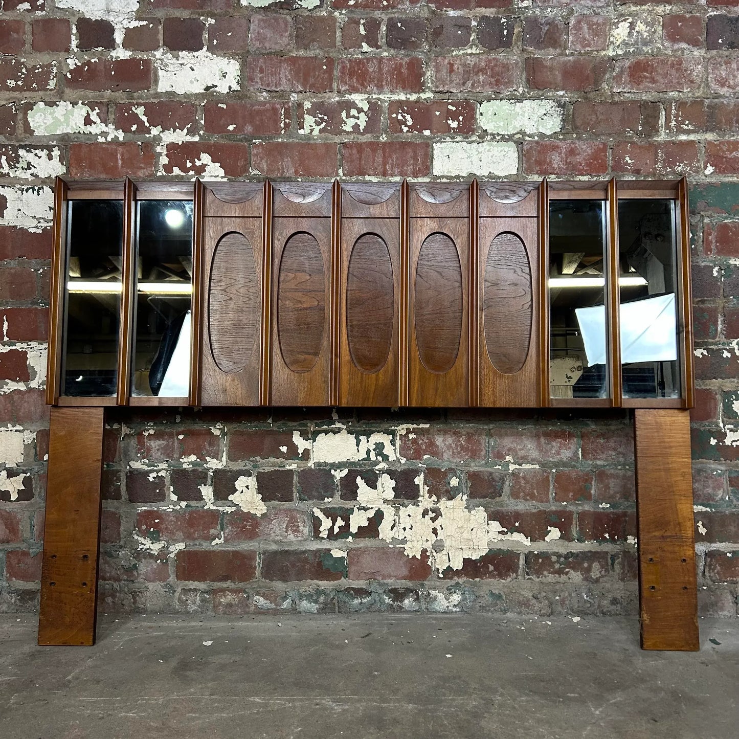 Brutalist Tabago Full Headboard With Mirrors.