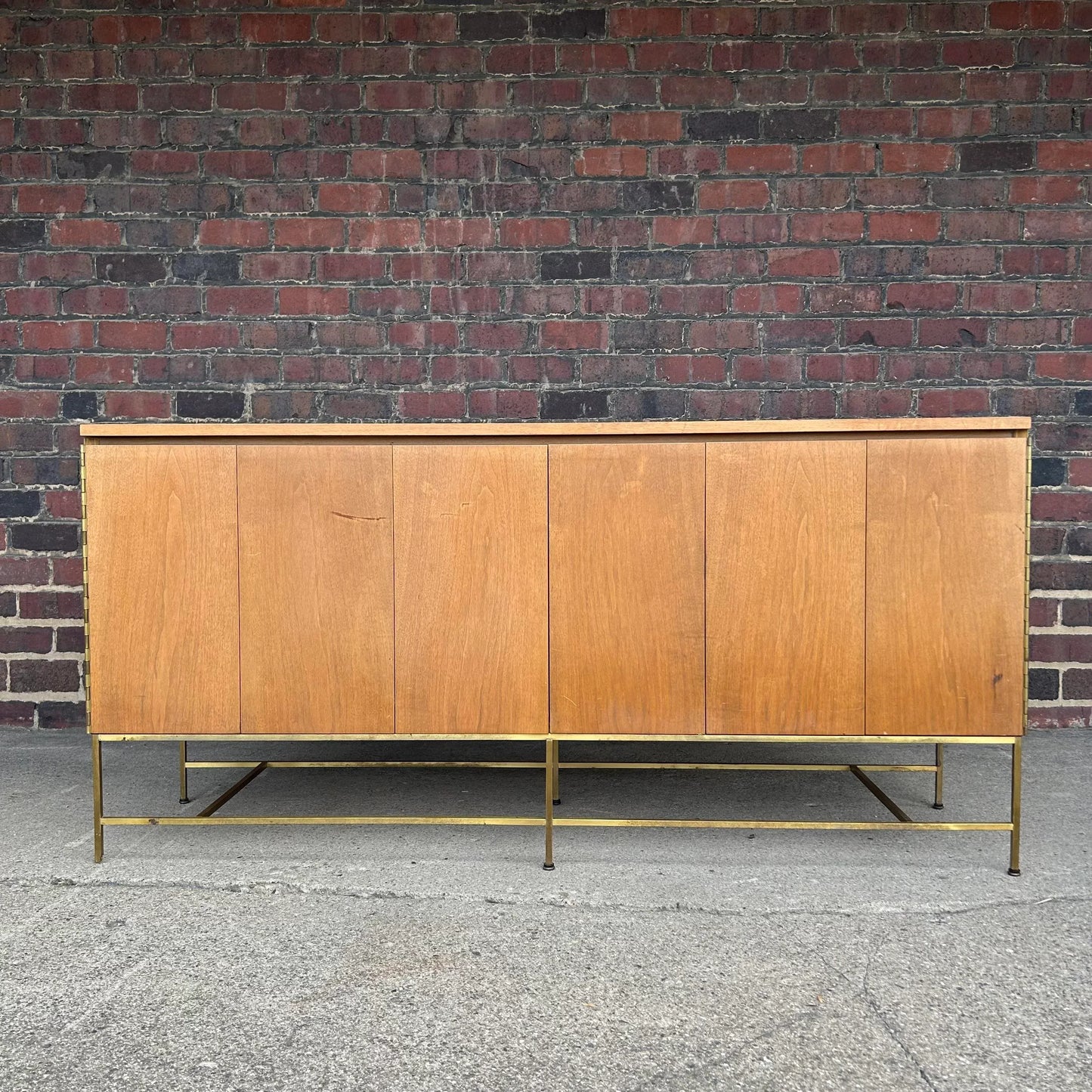 Paul McCobb for Calvin Credenza With Brass Base