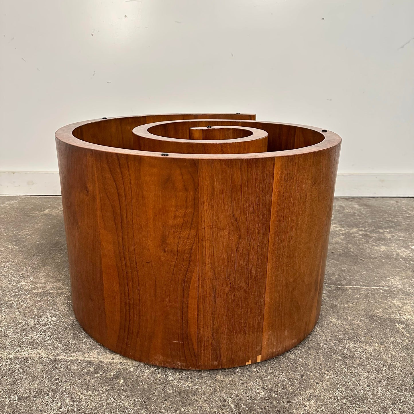 Vladimir Kagan Walnut Snail Coffee Table