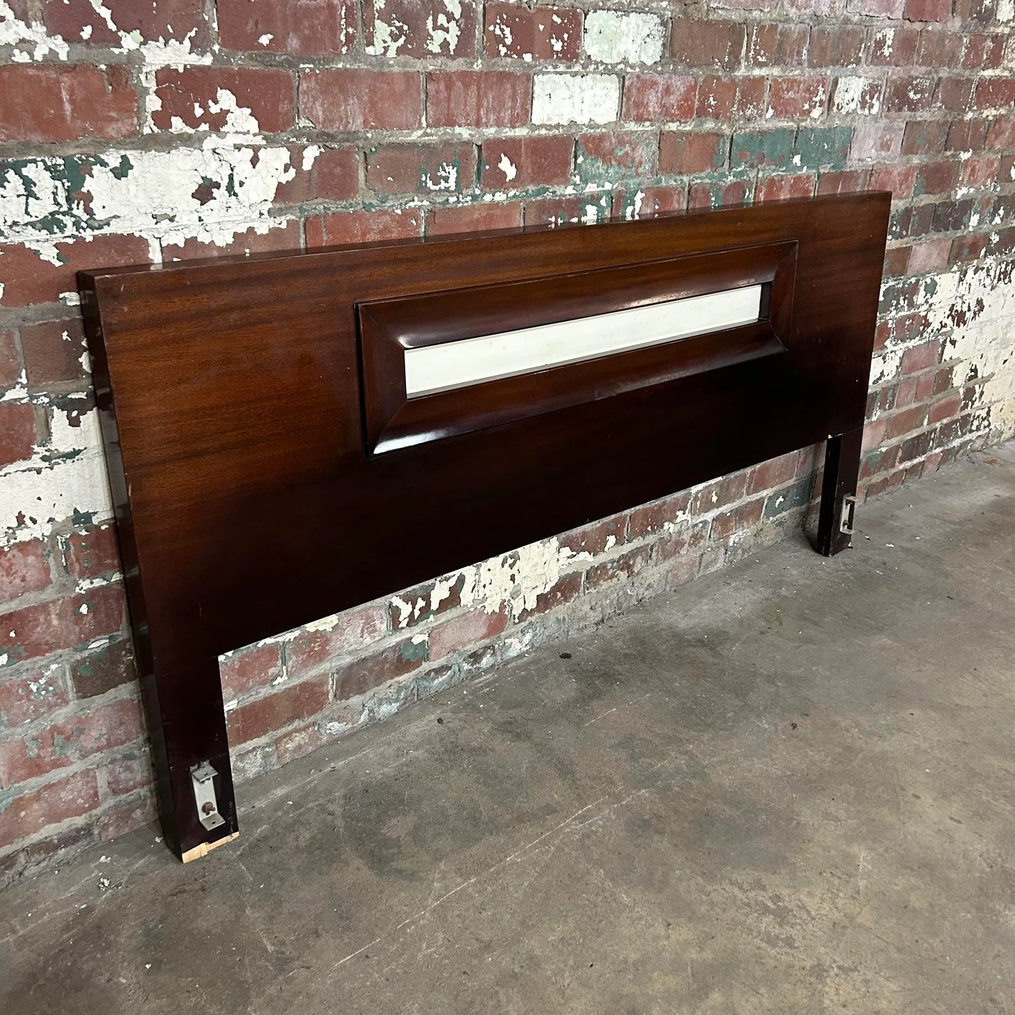Mid Century Modern Mahogany King Size Headboard