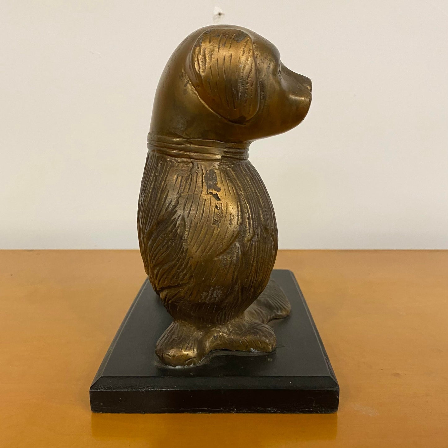 Mid Century Modern Brass Figure Dog