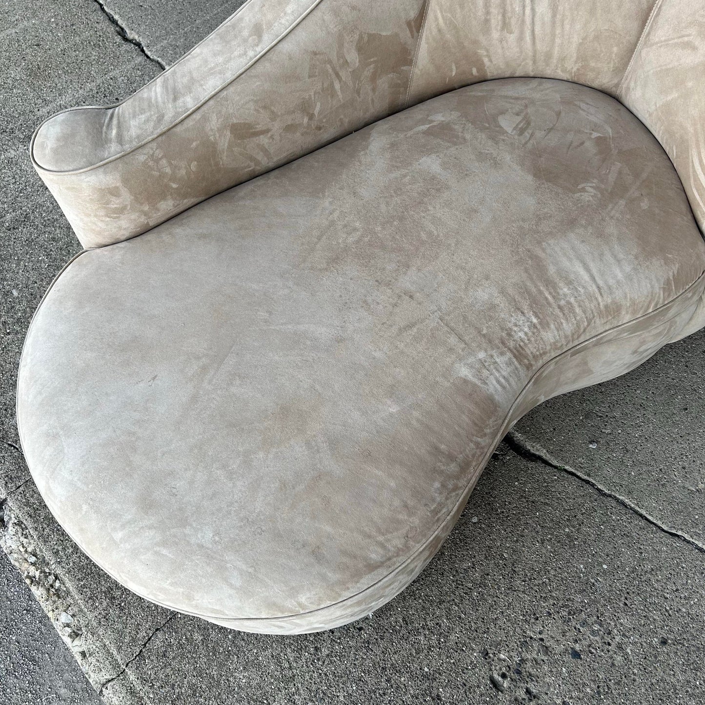 Vladimir Kagan Style Chaise Lounge Post Modern