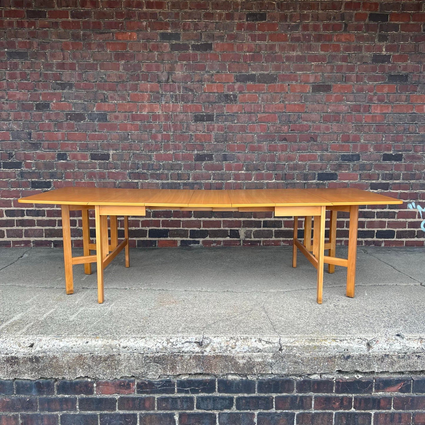 Edward Wormley for Drexel Dining Table Drop Leaf Gate Leg Precedent Line